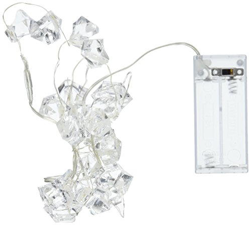 The Gerson Company 40IN CW Acrylic Gems LED Light String, 40 in, Cool White