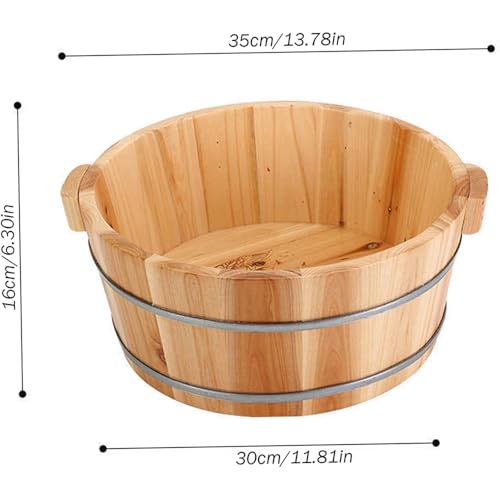 Tina de madera para spa y masaje de pies miniatura 5