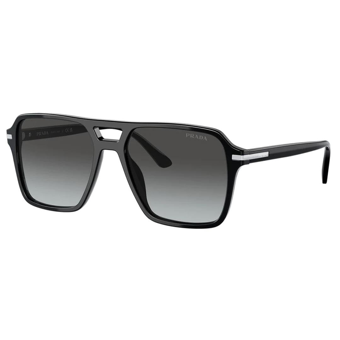 Prada Sunglasses PR 20 YS 1AB06T Black Gradient Grey Vintage