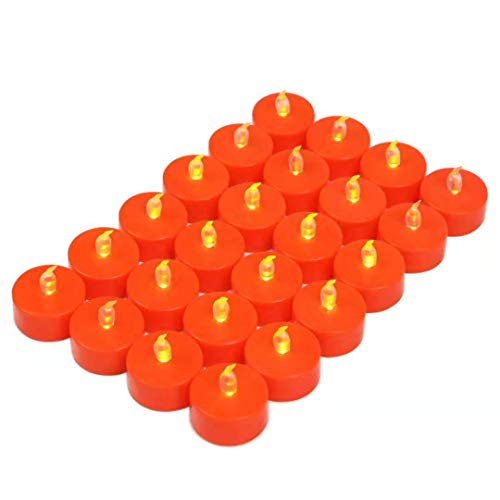 Tappovaly Battery Operated LED Tea Lights:24 Pack Flameless Votive Candles