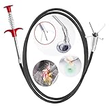SHUOGUO Drain Snake,61 inch Flexible Grabber Claw Pick Up Reacher Tool,Drain Clog Remover - Gutter Cleaning Tools for Home Sink, Bathroom Tub,Drain, Toilet, Tight Spaces