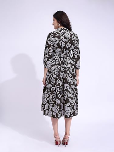 Image of PURVAJA Women's Maxi Cotton Blend Dress