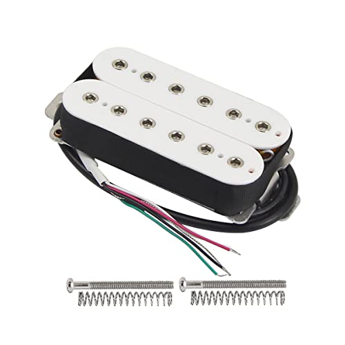 FLEOR Guitar Humbucker Pickups Double Coil Neck Pickup for Electric Guitar Pickup-White - Image 2