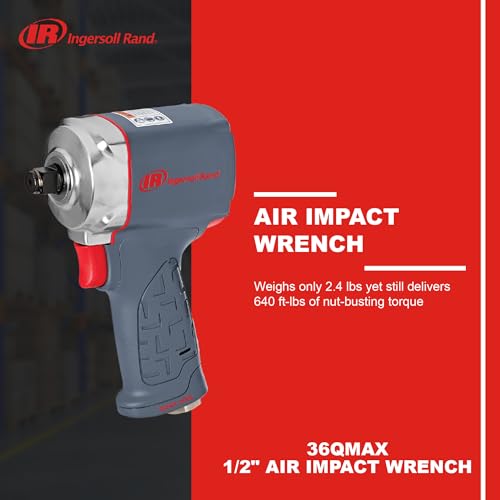 Ingersoll Rand 36QMAX 1/2 Inch Air Impact Wrench, Quiet thumb #1