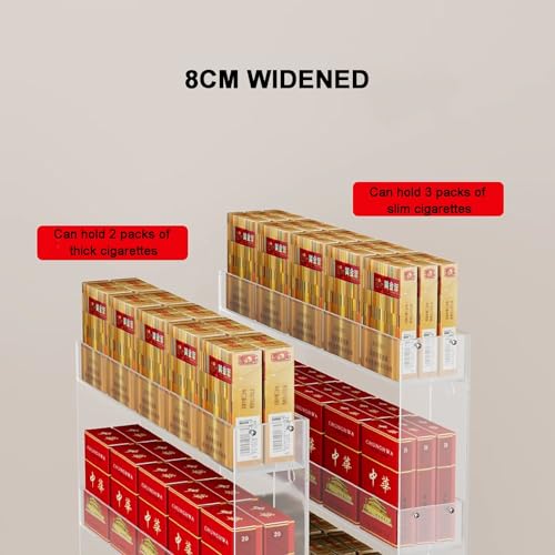 Vitrina para Tiendas de conveniencia con acrílico transparente y niveles para cajas de cerillas 4