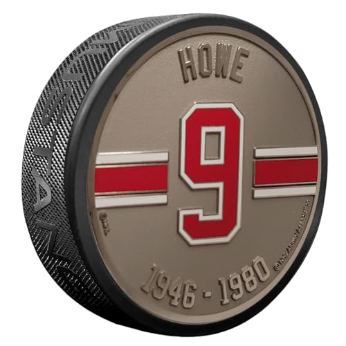 Sports Decor Detroit Red Wings Gordie Howe 3D Textured Silver Plated Medallion Hockey Puck