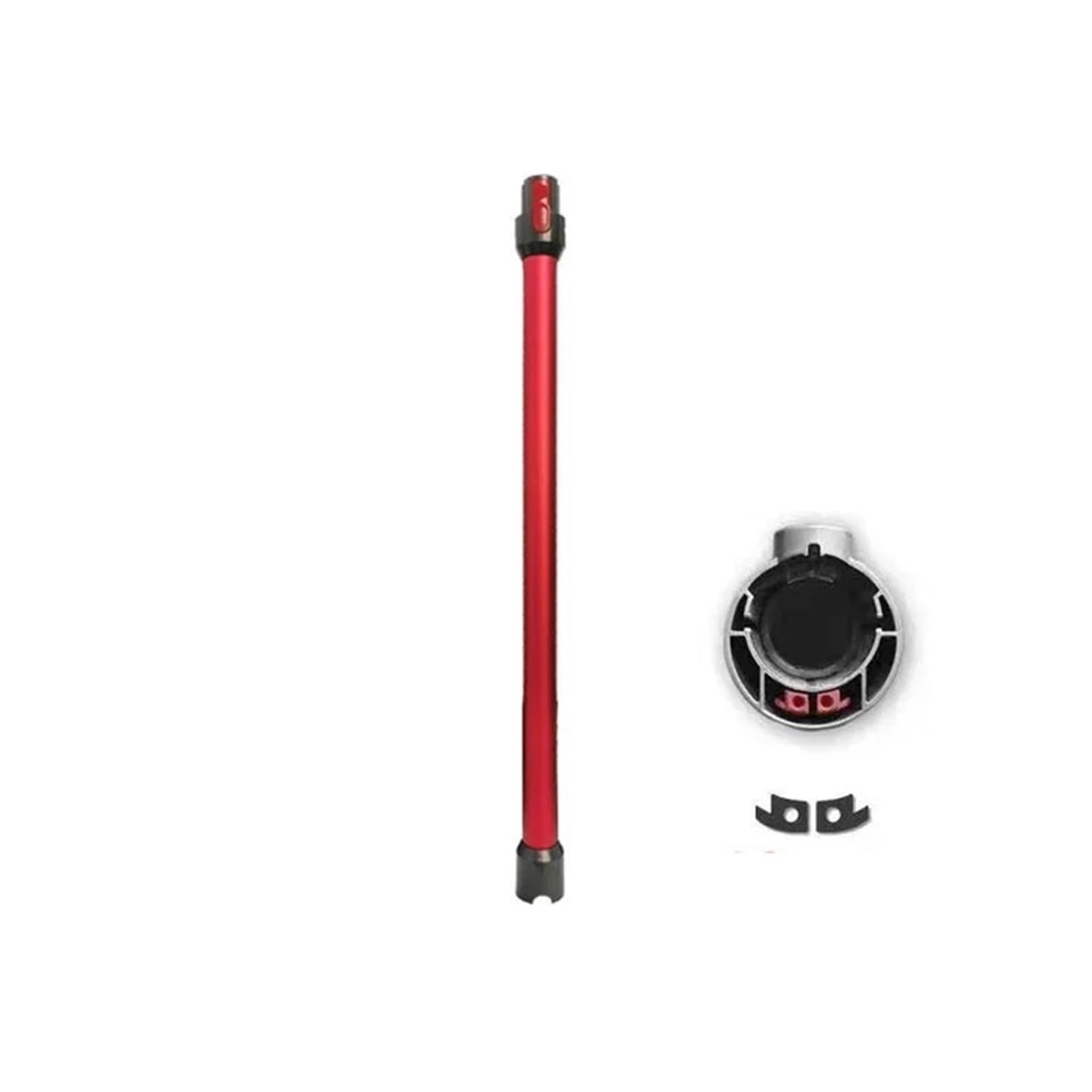 Tige d'extension, compatible avec Dyson, V6 DC58 DC59 DC61 DC62, barre de tuyau droite, bâton de dégagement, tube de baguette, pièces de rechange for aspirateur(Red A)