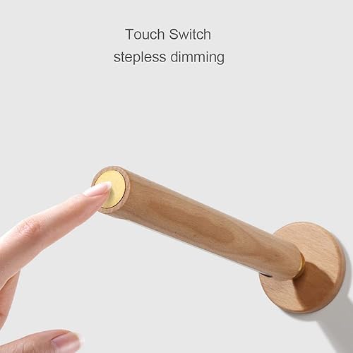 Miniatura 5 de Lámpara de noche LED que funciona con pilas con bola magnética giratoria de 360 lámpara de pared inalámbrica de atenuación continua para dormitorio