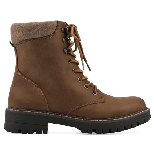 CLIFFS BY WHITE MOUNTAIN Women's Milos Cushioned Lace-Up City Hiker Ankle Bootie3