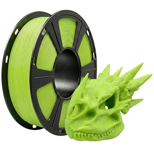 Image of PLA Filament 1.75mm Neon Green 1KG Perfectly Wound Accuracy + /-0.02mm Apple Green PLA Basic 3D Printer Filament