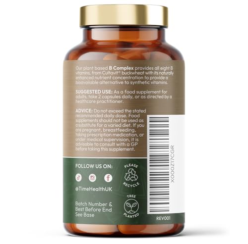Vitamin B Complex - Whole Food & Plant-Derived - Natural, Non-Synthetic B Vitamins - Highly Bioavailable - Methylated B9 & B12 - Cultavit® - Zero Additives - UK Made - Pullulan (60 Capsule Bottle) - Image 4