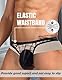 comeondear String Tanga Männer Sexy Unterhosen Durchsichtig Große Größen Gay Unterwäsche Erotische Slips Herren Dessous Reizwäsche für Sex Low Rise Thong Sissy Höschen Lingerie Men Underwear Schwarz,S