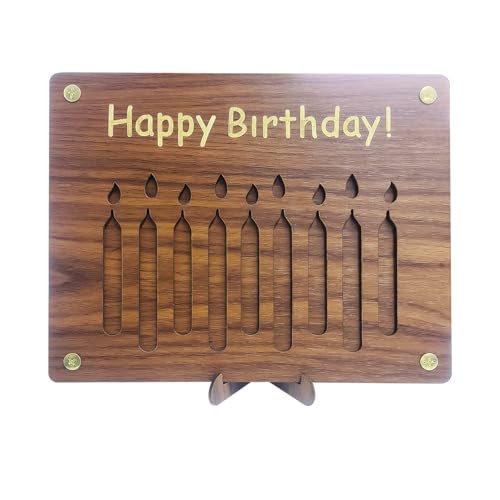 EHDWXVZM 1 Pieza De Adorno De Regalo De Dinero De Madera, Creative Personalizado, Tarjeta De Cumpleaños, Adecuado para Hombres Y Mujeres, Divertido Regalo De Cumpleaños.