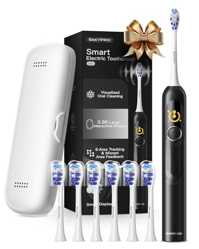 Brosse à dents électrique SAKYPRORAL, l'essentiel nomade avec batterie de 150 jours