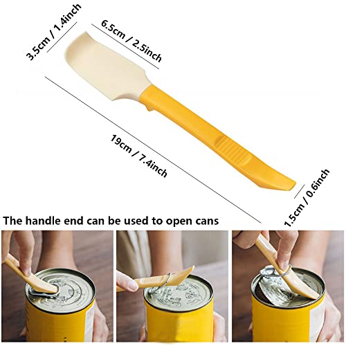 Silicone Jam Spreader Spatula with Can Opener End, Multi Purpose Spreaders for Jar, Peanut Butter Jelly Spreader, Chocolate Spreader Mixing Scraper, Spread with Clean Hands By Simple Spreading - image 6