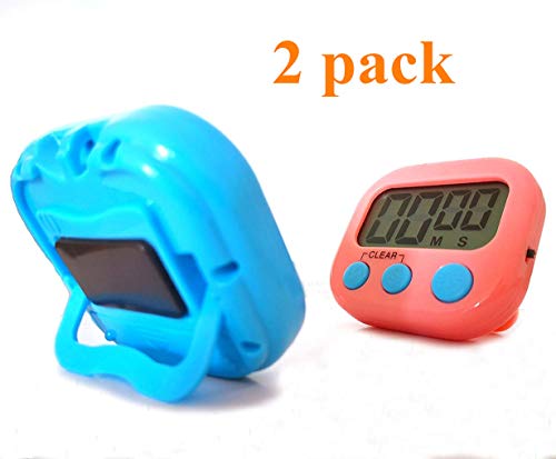 Kitchen Timer Digital Cooking Timers Clock, ON/OFF Simple Operation, Big Digits, Loud Alarm