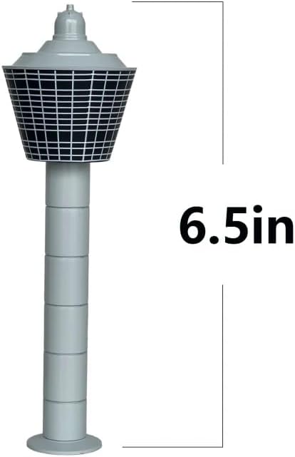 1/400 Scale Control Tower Model 6.5 Inches Airport Tower Set Aircraft Scene Accessory for Aviation Enthusiast