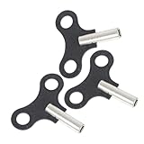  KITANDOVE 3pièces Clé De Remontage Horloge Clé Vintage Aluminium Noir Pour Horloge Ancienne Accessoire Pratique Pour Mécanisme