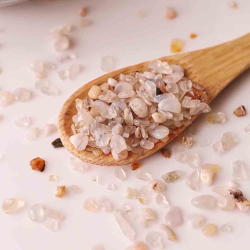 Image of Natural Flower Agate Crystal Chips 50 gm | Polished Healing Gemstone Chips for Meditation, Reiki, Energy Work, Crystal Collection, Home Decor, Feng Shui & Vastu Stones