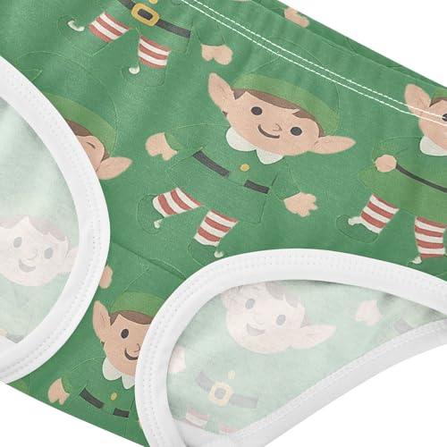 Elves Pattern Girls' Stretchy Triangle Panties Comfort Underwear for Baby Girls in Sizes 2T,3T, 4T, 5T, 6Y and 8Y4