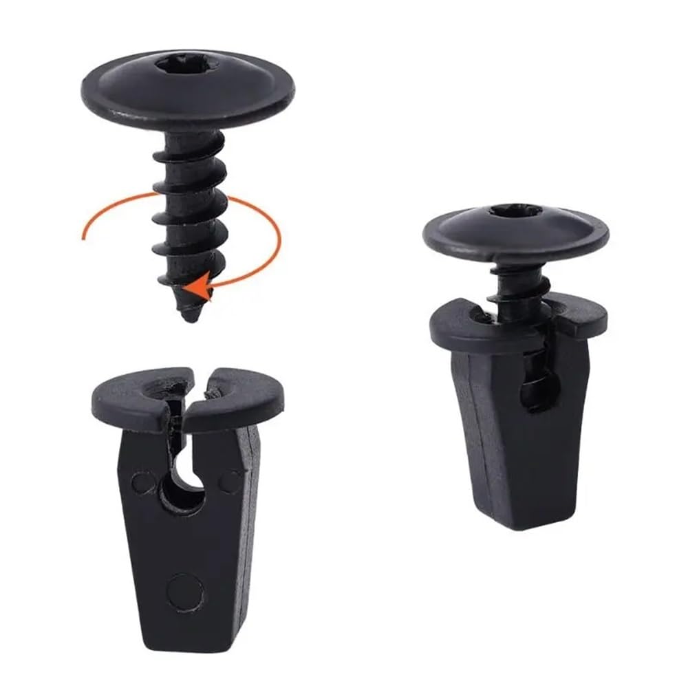 GLBMLMTHZP 1/20pcs Car Fastener Snap Screws Kit Auto Fender Lining Retainer Door Panel Metal Clips Rivet Set Accessories