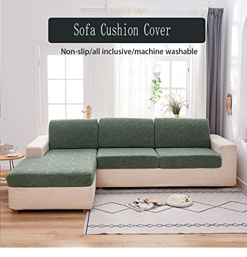 Funda sofa cojin separado Wine Red jacquard elastica universal de poliester en talla Plus Size 1 S 6