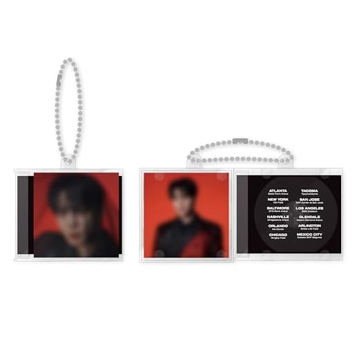 ATEEZ Official Tour Merch Mini CD Acrylic Keyring