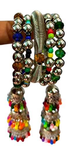 See full amazon price history chart for SHREYA-FASHION-Oxidized Silver Jhumki Latkan Tassels Charms Adjustable Latest Trend Bangle Kadaa Bracelet for Girls and Women SHREYA-FASHION-Oxidized Silver Jhumki Latkan Tassels Charms Adjustable Latest Trend Bangle Kadaa Bracelet for Girls and Women (B09HSGD3S2) Amazon Price History, Amazon Price Tracker