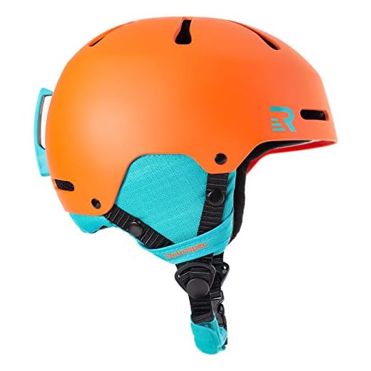 Retrospec Traverse H3 Youth Ski & Snowboard Helmet, Matte Tangerine, Small (52-55cm)