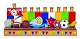 The Hanukkah Children's Sports Menorah (Baseball ,Basketball, Football, and more)