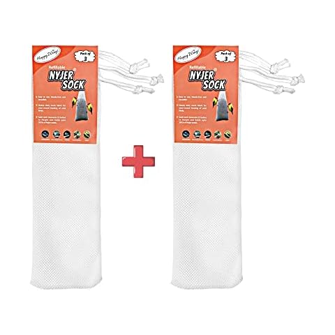 Happy Wings Refillable Nyjer Thistle Sock Feeder, 3 Each - Easy-Fill, Durable Design, Attracts Finches and Wild Birds, Ideal for Year-Round Use - (Pack of 2) Cover