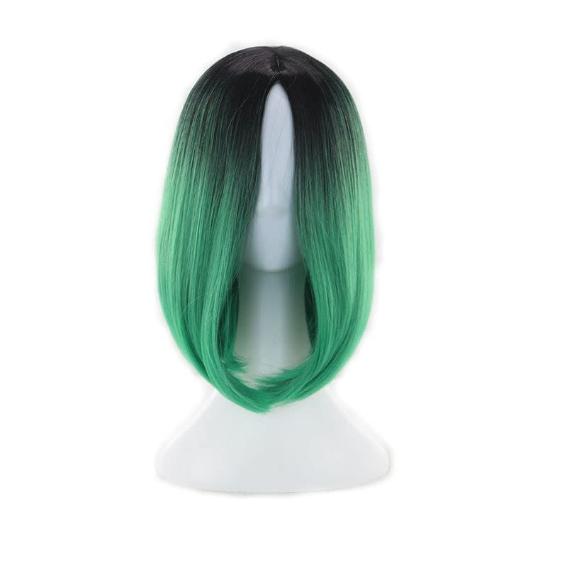 Miniatura 5 de GUSYBG Peluca de fiesta degradado de pelo corto y lacio con reflejos femeninos rubios con encaje frontal, peluca rubia afro amor, pelucas trenzadas