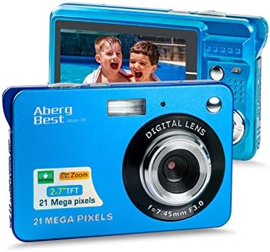 Digital Camera, AbergBest Mini Kids Digital Cameras for Teens with 8X Zoom HD 720P Compact Camera with LCD Screen for Students, Boys, Girls, Kids