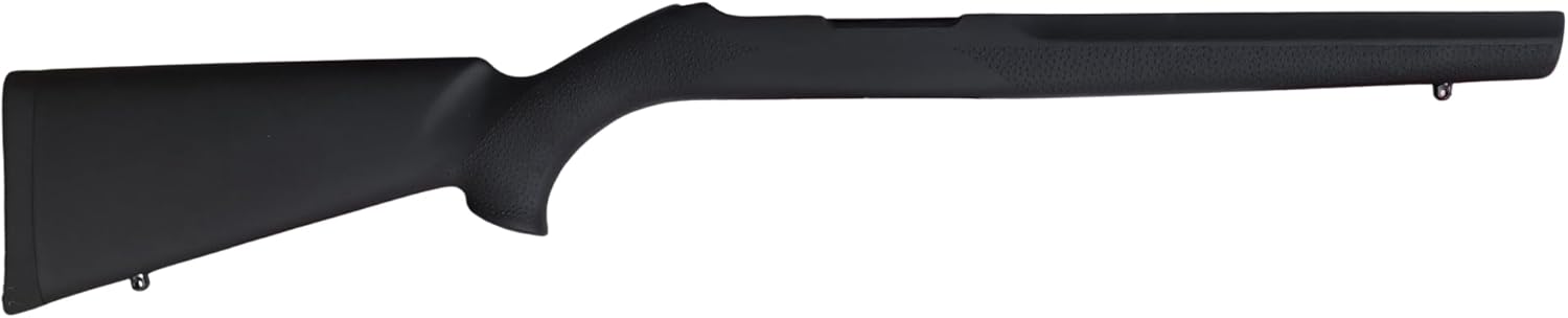 Hogue OverMolded Rubber Stock for Ruger 10/22 Standard Barrel, Black - 22000
