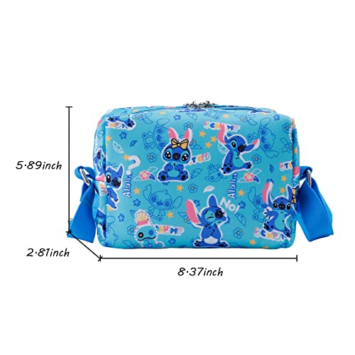 Cute Stich Cartoon Crossbody Purse Stich Bag Stich Wallet Purse Coin Pouch For Stich Lover (Bag-St C) #TOP1