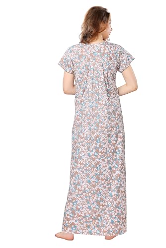 Image of Soulemo Women's Pure Cotton Floor Length Nighty 1663