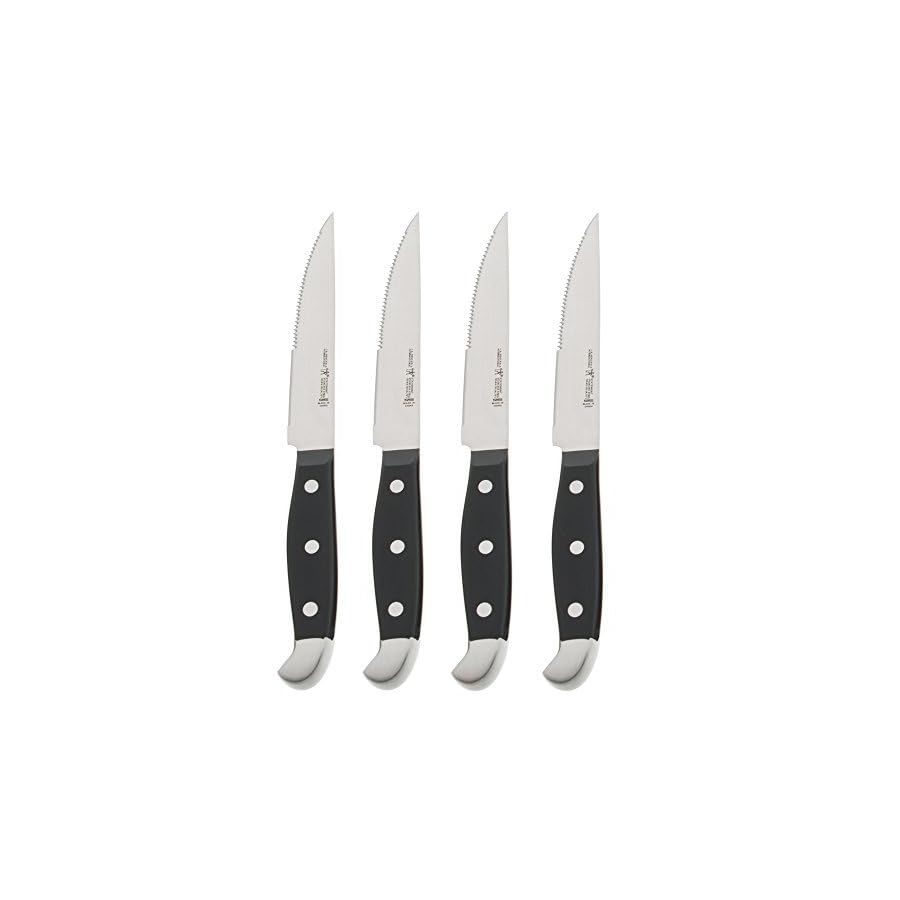 HENCKELS-Statement-Razor-Sharp-Steak-Knife-Set-of-4-German-Engineered-Informed-by-100-Years-of-Mastery-BlackStainless-Steel HENCKELS Statement Razor-Sharp Steak Knife Set of 4, German Engineered Informed by 100+ Years of Mastery, Black/Stainless Steel