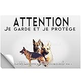 Stick Attention au chien berger allemand