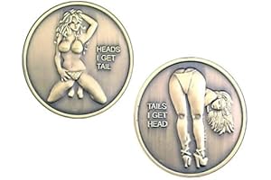 Heads or Tails Coin Adult: Pin-Up Girl Bikini Sexy