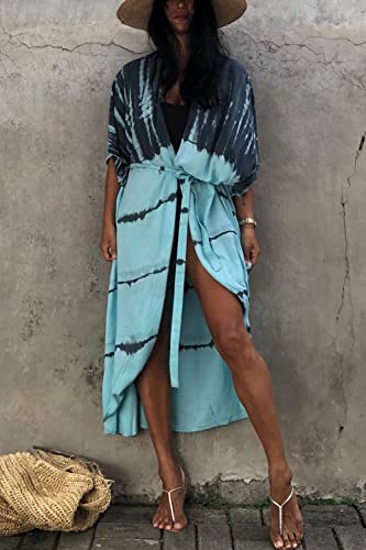CHERRY CAT Women Beachwear Long Beach Coverups Kaftan Casual Caftan Dress3