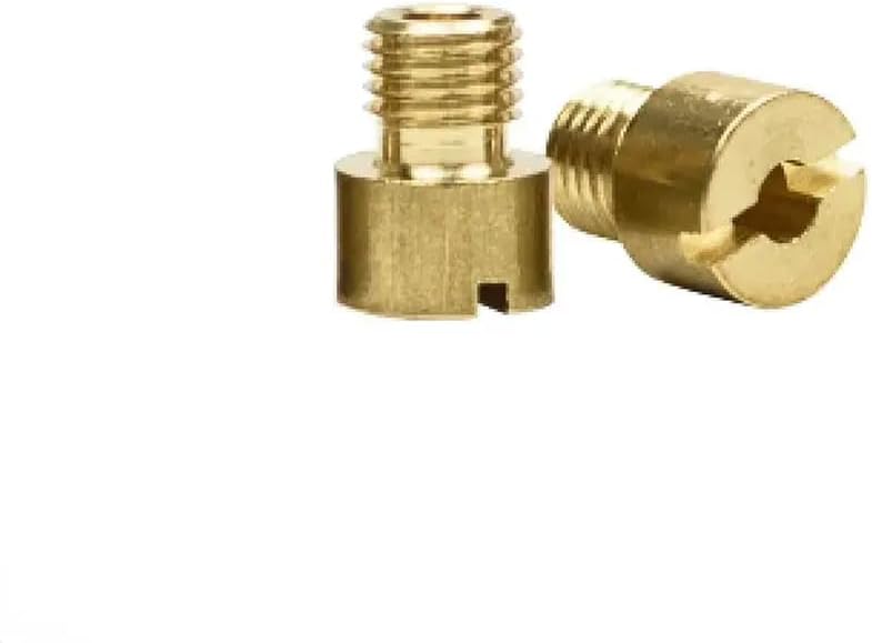 10Pcs VM16 VM22 Main Jets M6x0 75 8 Size 100 122 Compatible With VM 11 22 VM 16 22 YFM50 Carburetor Nozzle Replacement Parts For ATV Carburetor