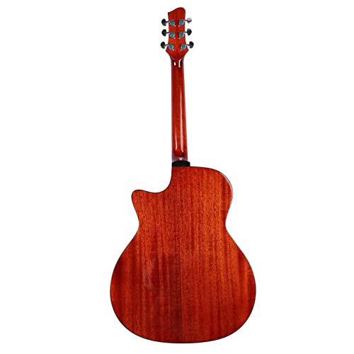 Guitare folk de 41 pouces, guitare acoustique à faible pression en épicéa et surface de miroir en acajou, cadeau de tonalité douce pour les mélomanes pour jouer(Couleur du bois naturel) - Les Beatles, Paul McCartney, John Lennon, RIngo Starr, George Harrison Guitare folk de 41 pouces, guitare acoustique à faible pression en épicéa et surface de miroir en acajou, cadeau de tonalité douce pour les mélomanes pour jouer(Couleur du bois naturel) – Image 6