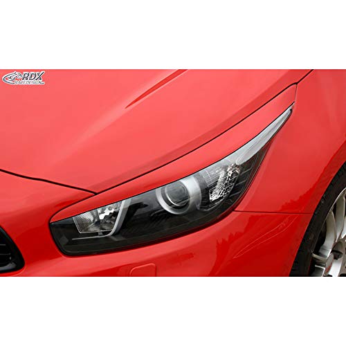 RDX Racedesign Spoilers de phares compatible avec Kia Cee'd & Pro Cee'd JD 2012- (ABS)