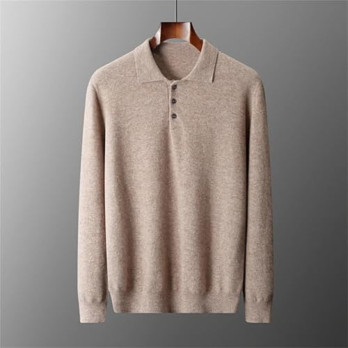 Alloaone Men's Wool Sweater Polos Knitted Fall Winter Casual Long Sleeves Pullover4