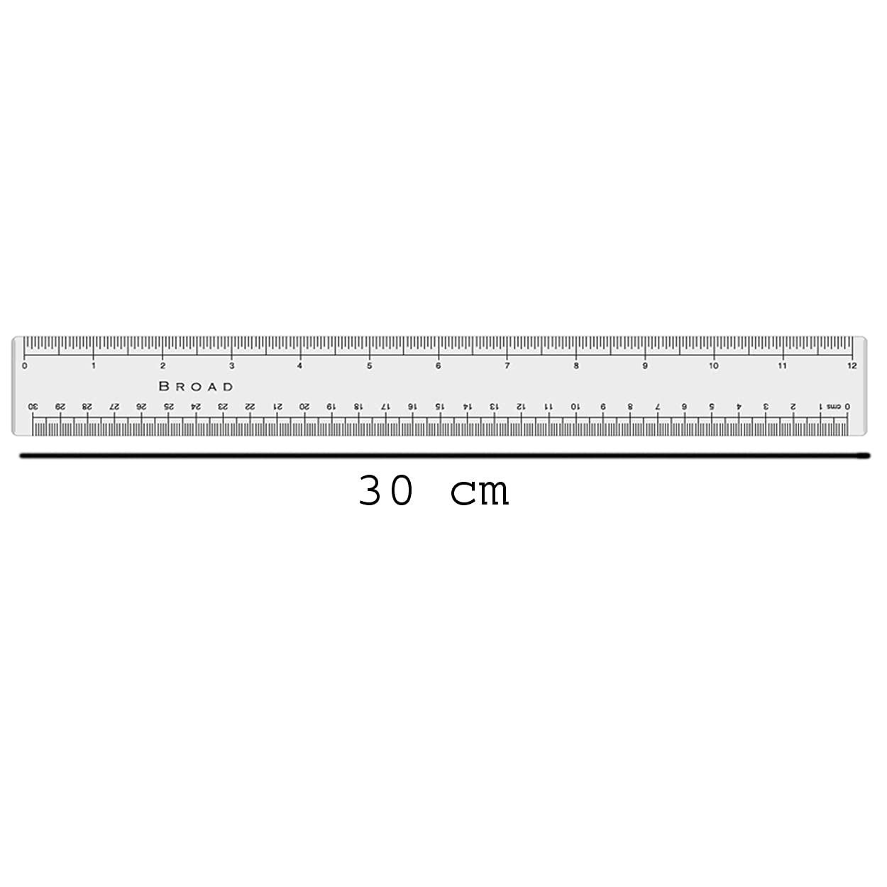Liquidraw Geometry Set - 5 Piece | 2 x Set Square Triangle Ruler, Semi Circle Protractor, Circle Protractor, 12" Ruler | Professional Quality | Work or School Supplies | Mm & Inch Markings | Clear