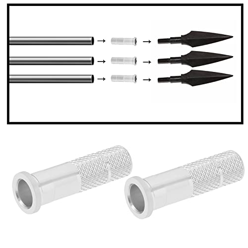 Be In Your Mind 30PCS Arrow Insert Base 6.2mm Aluminum Archery Base Inserts Replacements for Target Practice Use Carbon Arrow Shaft Accessory - Image 2