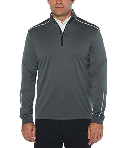 Callaway Men's Long Sleeve Opti-Repel 1/4-Zip Jacket, XX-Large, Iron Gate