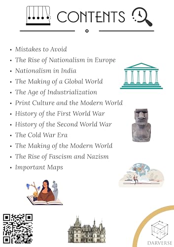 DARVERSE Class 10th History Notes | Class 10th Social Science - History Notes | CBSE One Shot Notes for Class 10th History | All Important Key ... [Spiral-bound] [Dec 24, 2024] Deepak Kumar