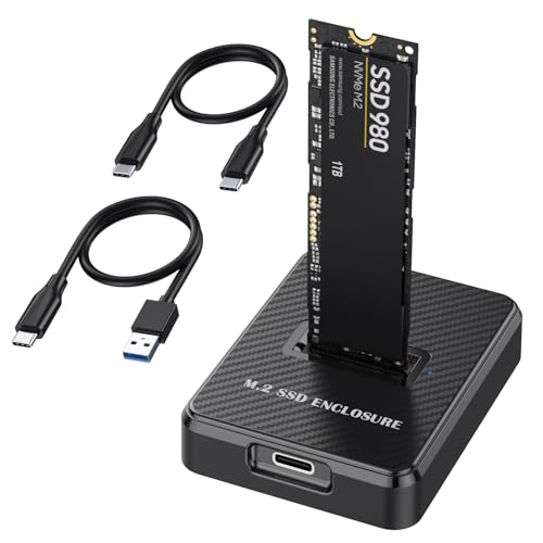 Adaptador M.2 SSD a USB-C 10Gbps para NVMe y SATA hasta 8TB miniatura 7
