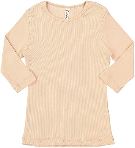 KIKI RIKI Girls Ribbed 3/4 Sleeve T-Shirt - 27377